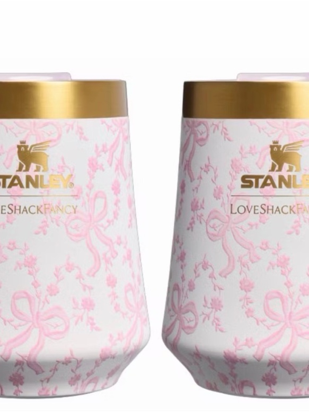 Stanley Pink & Gold Floral Insulated Tumbler